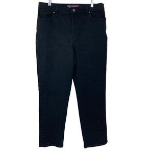 Gloria Vanderbilt Jeans Womens 14 Black Stretch Average High Rise